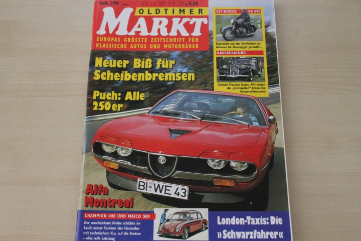 Deckblatt Oldtimer Markt (02/1994)